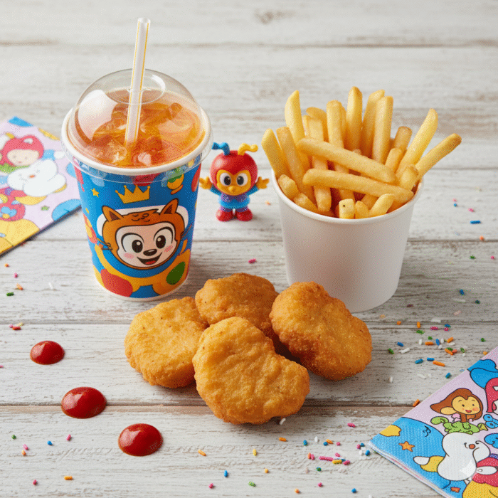 4 Chicken Nuggets, Chips & Kid's Drink - Image 1