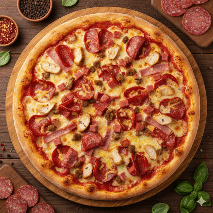 Meat Feast Pizza - Image 1
