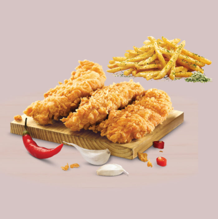 5 Pcs Chicken Strips & Chips - Image 1
