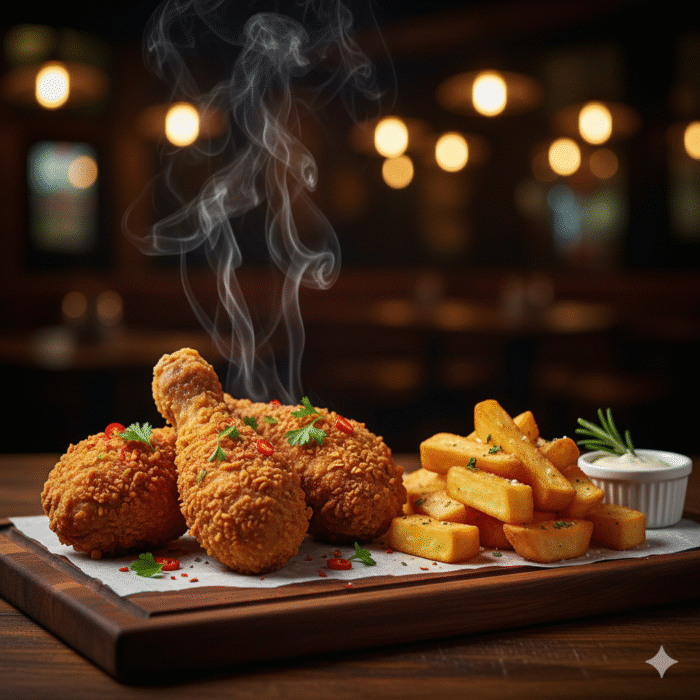 3 Pc of Chicken & Chips - Image 1